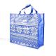 Handled Polypropylene Woven Bags Blue 145Gsm Laminated For Supermarket