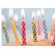 100% Paraffin Wax Diamond Birthday Candles For Celebration Multi Colored