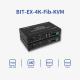 Bitvisus 4k60 Industrial Single Mode 20km LC to LC KVM Transmitter Receiver HDMI Fiber Extender