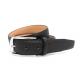 Custom Luxury Mens Leather Dress Belt Wide 3.5cm Logo Printing Stretchable