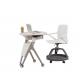 ABS PP Office Desk And Chair Set H680*W450*D400mm Cup Holder Available