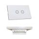 3 Gang US Wifi Electrical Switch , Touch Panel Remote Electrical Switch