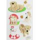 Cute Puppy Big Animal Stickers , Room Decoration Kids Sticker Sheets