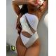 Green Medium Thickness One Piece Ladies Swimsuit Sexy Backless High Elastic Comfortable Fashion Pure Color