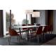 6 Seaters Square Hotel Dining Table Solid Wood Frame