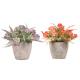 Silk PE Artificial Potted Floor Plants Flowers 8*15cm 10*15cm