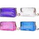 Cosmetic Bags PVC Transparent Zippered Toiletry Bag With Handle Strap