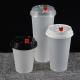 Parties PP Plastic Cup With Lids 350ml Round Disposable