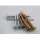 Hex washer or flat head self drilling screws zinc plated surface