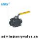 Female Industrial Ball Valve 3 Pieces F304 F316  NPT BSP Welding 1 Inch