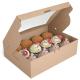 UV Coating Kraft Paper Packaging Box for Muffin Cup Cake