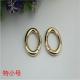 Custom shiny gold plating 25mm zinc alloy metal clips spring o ring hooks for bag