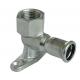 Pipeline Inox Press Fittings Female Elbow Equal Shape With Wall Plate
