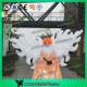White Parade Inflatable Wing With Led Lighting 2m/3m Customized For Event Decoration