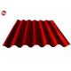 Red Color Prepainted Roofing Corrugated Steel Sheets 0.35mm Thick
