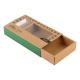 Custom Brown Kraft Paper Drawer Boxes Packaging With PET Window Wholesale