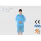 PP Blue Plastic Isolation Gowns , Dust Proof Medical Isolation Gowns