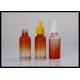 Orange Gradient Glass Bottle 30ml E liquid Oil Glass Dropper Bottle