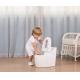 White Cradle Style Baby Potty Toilet with Print Pattern Accepts OEM EN71 Test Certified