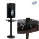 Aluminum Frame Commercial Phone Charging Station With Two Sided 32''  LCD screen