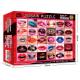 Lipstick Mouth Small Jigsaw Puzzles , 1000pc 1.8mm Modern Jigsaw Puzzles
