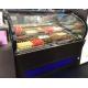 487L Glass Top Ice Cream Display Freezer Fan Cooling Auto Defrosting