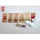 Printed Flat Bottom Brown Paper Bags , Tea / Coffee Packaging Heat Seal Pouches