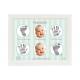 Lovely Cute Baby Twins Hand And Footprint Picture Frame Non Toxic Ink Pad