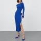 Midi Elegant Dresses Women Dresses Formal Work Casual Knitted Female One Piece Clothing