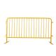 Powder Coated Yellow Crowd Barrier Fencing 1m Height 2m Width Hgmt Temporary