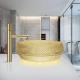 Italy Design Crystal Glass Vessel Basins Yellow Color Bathroom Vanity Sink