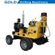 Trailer Mounted Diesel Power Driving Hydraulic Feeding Water Well Drilling Rig