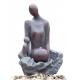 Fiberglass Polyresin Kid And Mother Copper Water Fountains For Home & Garden