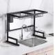 OEM 2 Layer Over The Sink Drying Rack Multifunction Stainless Steel Material