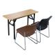 Wood Style PANEL Folding Desk and Chairs for Office Furniture Modern Conference Table