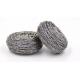 Round Shape Stainless Steel Scourer , Steel Scouring Pad With Comfortable