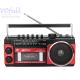 USB/TF Slot Portable Radio Player Powered by Rechargeable Battery Pack for Coffee/Wooden Enthusiasts