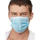 Blue White  Color Disposable Medical Mask   4 Folder Comfortable Design