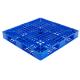 Industrial Lightweight Plastic Pallet Single Face 4 Way Entry Pallet 1000*1000*120mm