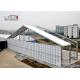 50M  White ABS Hard Wall Outdoor Exhibition Tents With 8m Side Height for Big Trade Show