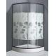 Gold fish design toughened glass shower enclosure frameless shower cubicle