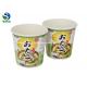 Heat Insulation Paper Soup Bowls 450ML Plain Paper Lids Hot Food Containers