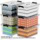 Plastic Storage Bins, Storage Box, 6 Pack, Tote Organizing Container With Durable Lids And Secure Latching Buckles