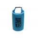 Light Blue 15 Liter Roll Top Dry Bag Lightweight With Customized Logo