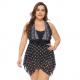 24 Hour Shipping Plus Size Bikini Dress with 82%Nylon 18%Elastane Material Included