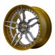 factory direct custom 18 to 22 inch aluminum yellow brushed car forged wheels