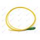 Yellow Color 9/125 SM Simplex SC APC Fiber Optic Pigtail 0.9mm