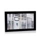 Embedded Mounting Flat Screen Touch Panel PC 12 Inch 1280x800 Resolution Industrial Computing