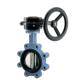 High Temperature Gas Media DN200 Soft Seat Carbon Steel Lug Butterfly Valve with Gearbox