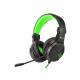 3V PS4 PS5 Gaming Headset 25000Hz  Green Lightweight Braided Cable